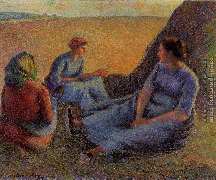 Camille Pissarro : Haymakers at Rest
